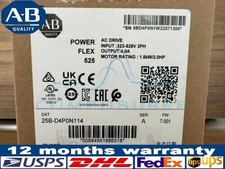 New Allen Bradley 25B-D4P0N114 SER A Powerflex 525 AC Drive 2HP Surplus SEALED