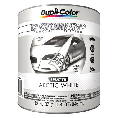 Dupli-Color 1 qt Matte Arctic White Custom Wrap Spray-On Removable Coating