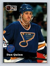 1991-92 Pro Set - Dan Quinn #209 St. Louis Blues Hockey Card