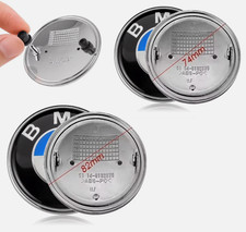 2PC/set Front Hood  Rear Trunk 82mm  74mm Emblem For E46 E39