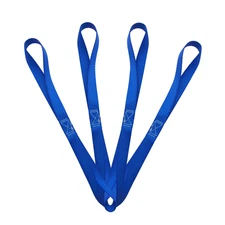 4 Pack 1" x 18" Soft Loop Tie Down Strap For Motorcycle Dirt-Bike ATV UTV Blue