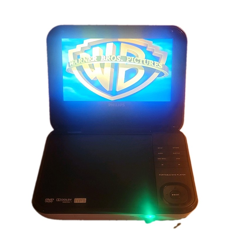 Philips PD703/37 Portable DVD Player MP3 CD Playback with Power Cable. Tested