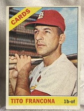 1966 Topps Tito Francona #163 St Louis Cardinals VG