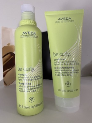 Aveda Be Curly Shampoo 8.5 OZ + Conditioner 6.7 OZ Set, Full Size And New
