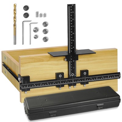 Cabinet Hardware Handle Jig - Aluminum Alloy Cabinet Template Tool Woodworkin...