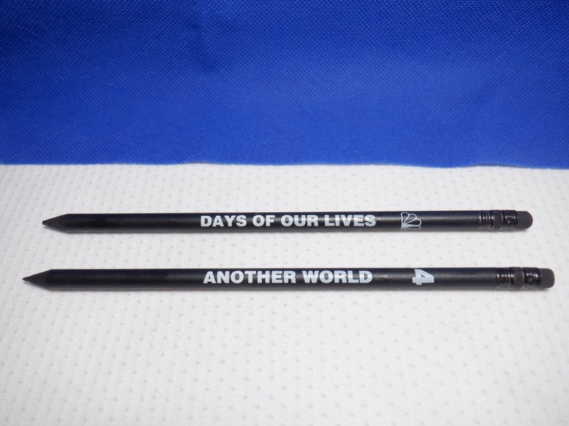DAYS OF OUR LIVES & ANOTHER WORLD ~ VINTAGE BLACK NEVER USED PENCILS