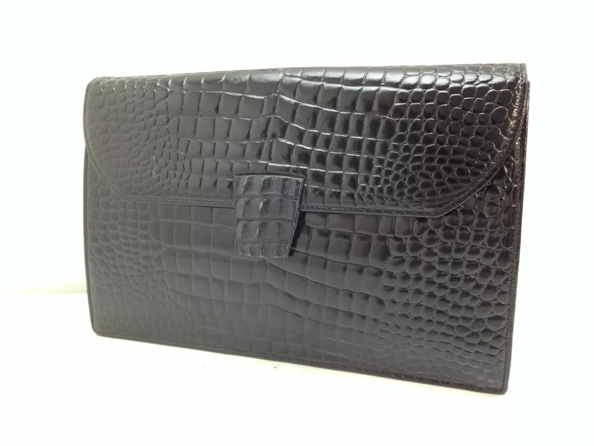 Sac pochette authentique YSL Yves Saint Laurent noir vintage 9B211130MKK