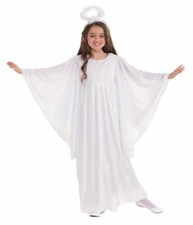Girl's Angel Dress and Halo Costume Christmas Halloween