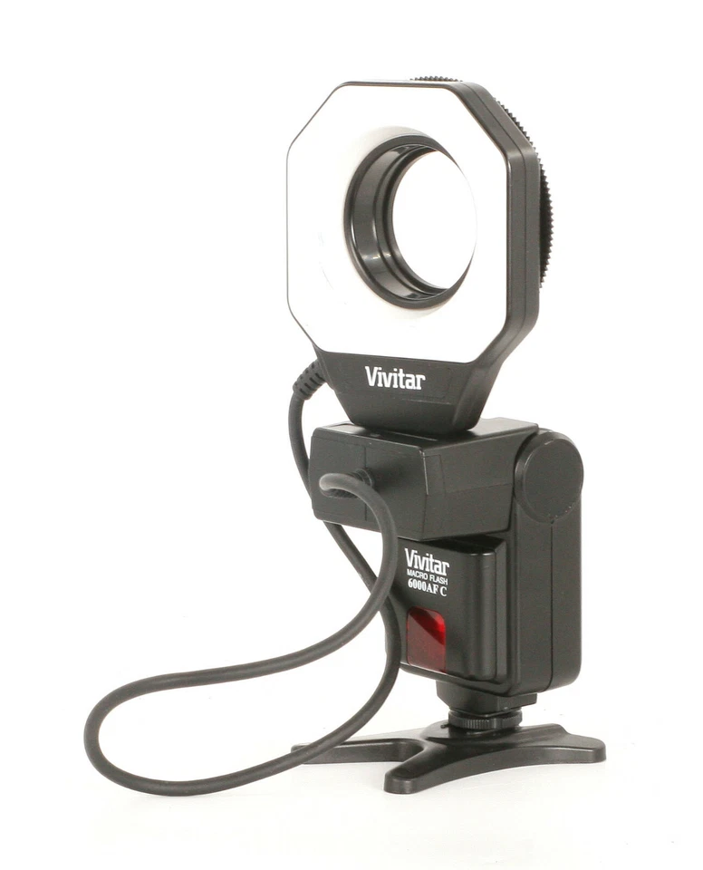 Vivitar Auto Focus Macro Ring Flash 6000 AF C For Canon EOS! Good Condition! - Image 3 of 4