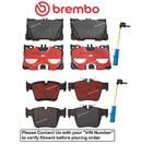 Front & Rear OE Brembo Brake Pads + Sensor Kit for Mercedes GLC43 AMG 17-23