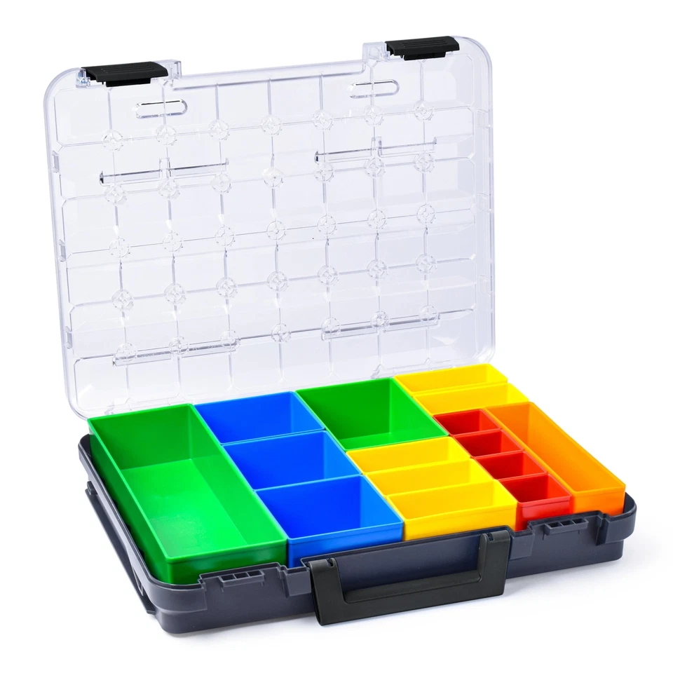Sortimo T-BOXX 320 Sortierbox für Kleinteile, Schraubenkoffer Deckel transparent - Bild 2 von 4