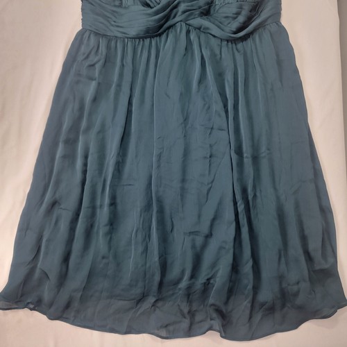 Adrianna Papell Women's Dress Dark Green Cap Sleeve NWOT Size 16 W Sequin Pleats - Picture 3 of 8
