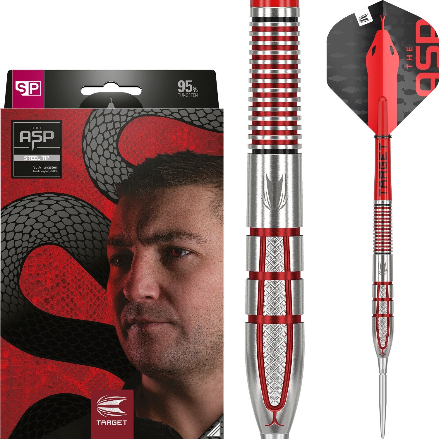 Цель - Swiss Point - Натан Аспиналл поколение 2 95 - Steeldart 26390₽