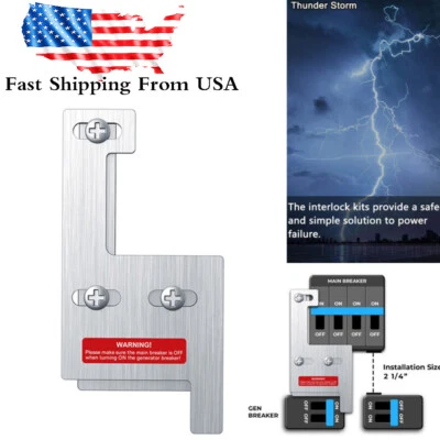 RATRKMTPRFTX For GE 200 amp Main Breaker Panel GE Interlock Kit Generator 150/ 200 Amp Panels