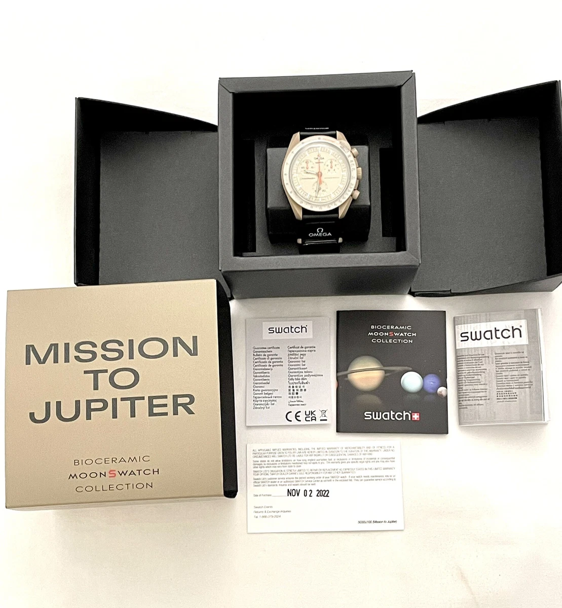 Omega x Swatch Speedmaster Moonswatch Mission to Jupiter AUTHENTIC! (USA SELLER)