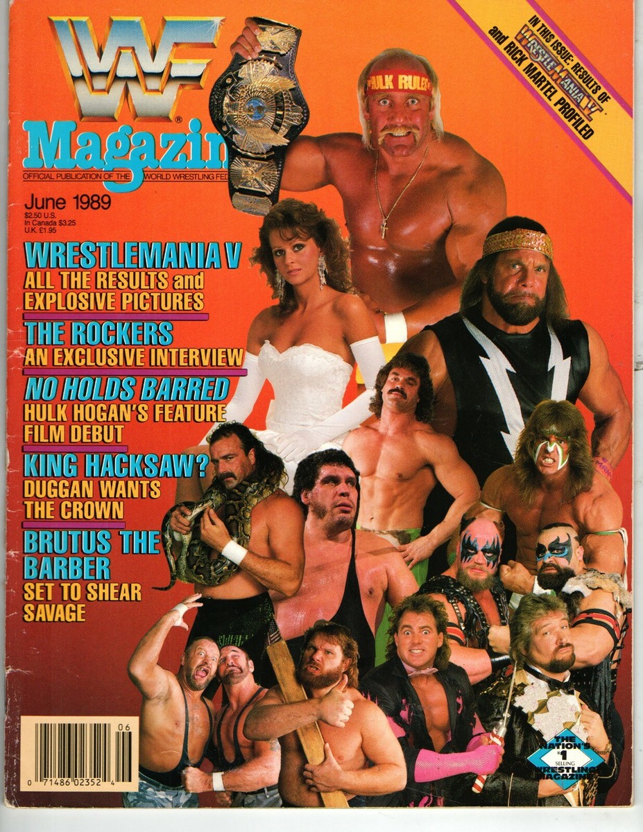 WWF WWE WORLD WRESTLING FEDERATION JUNE 1989 SHAWN MICHAELS HULK
