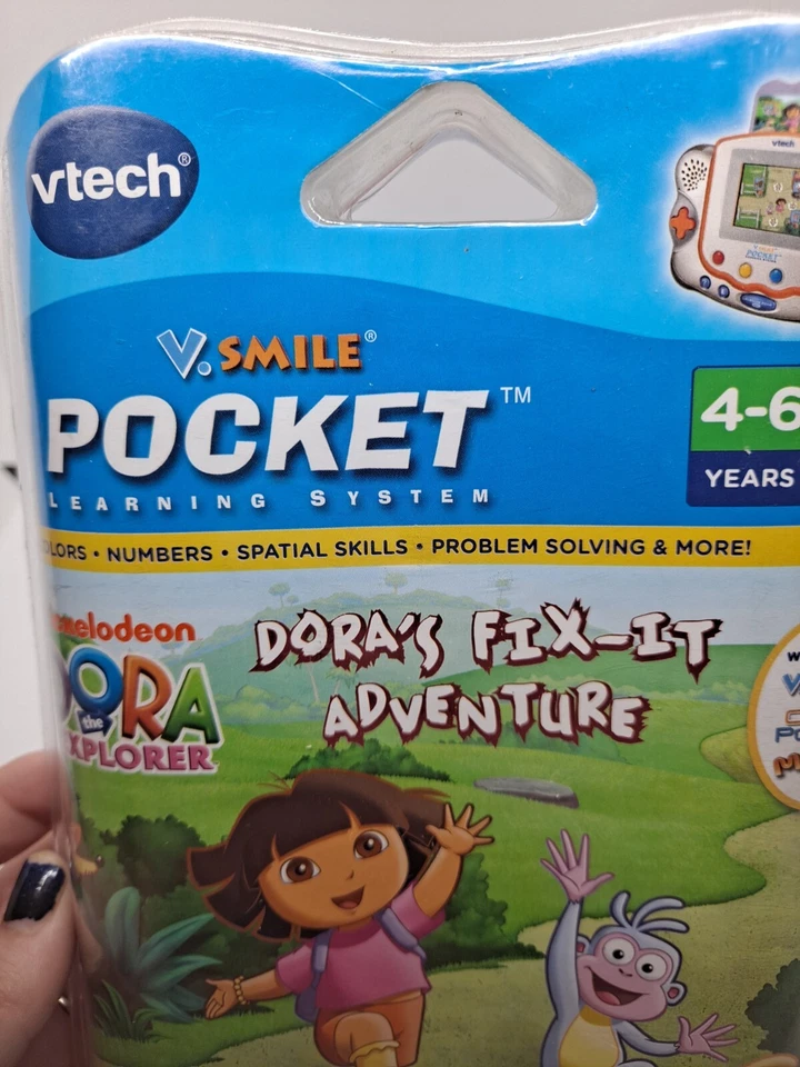 vtech vsmile pocket learning system Dora's Fix-it Adventure Game (2011) - Image 2 of 4