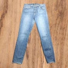 Sam Edelman 28" Blaue Das Stilett Röhrenjeans Hohem Bund Damen Größe 12/31 