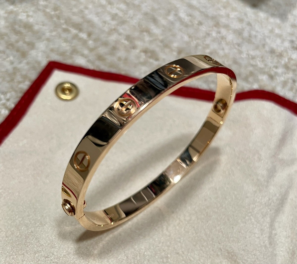 Cartier LOVEブレスレットピンクゴールド サイズ17 LOVE# bracelet, small model