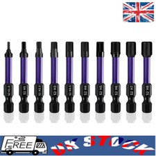 10PCS Hex Head Allen Wrench Drill Bit Set 1/4 Inch Impact Driver Magnetic Bit UK