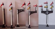 P&D Marsh B306 G.W.R. Square Post Signals Kits (5 signals) Multi Pack N Gauge