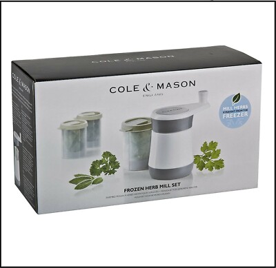 Cole & Mason Frozen Herb Spice Mill Set Grinder Storage Container