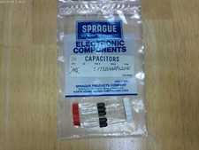 LOT/5 SPRAGUE TANTALUM 10 MFD 25 VOLT 173D106X9025W,NOS
