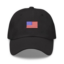 American flag embroidered cap, USA flag embroidered baseball cap