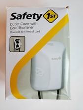 Safety 1st Outlet Cover with Cord Shortener for Baby Proofing 1 Pack