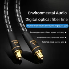 Hifi Optical Fiber Cable High Quality Digital Audio Wire Audiophile HIFI DTS Lot