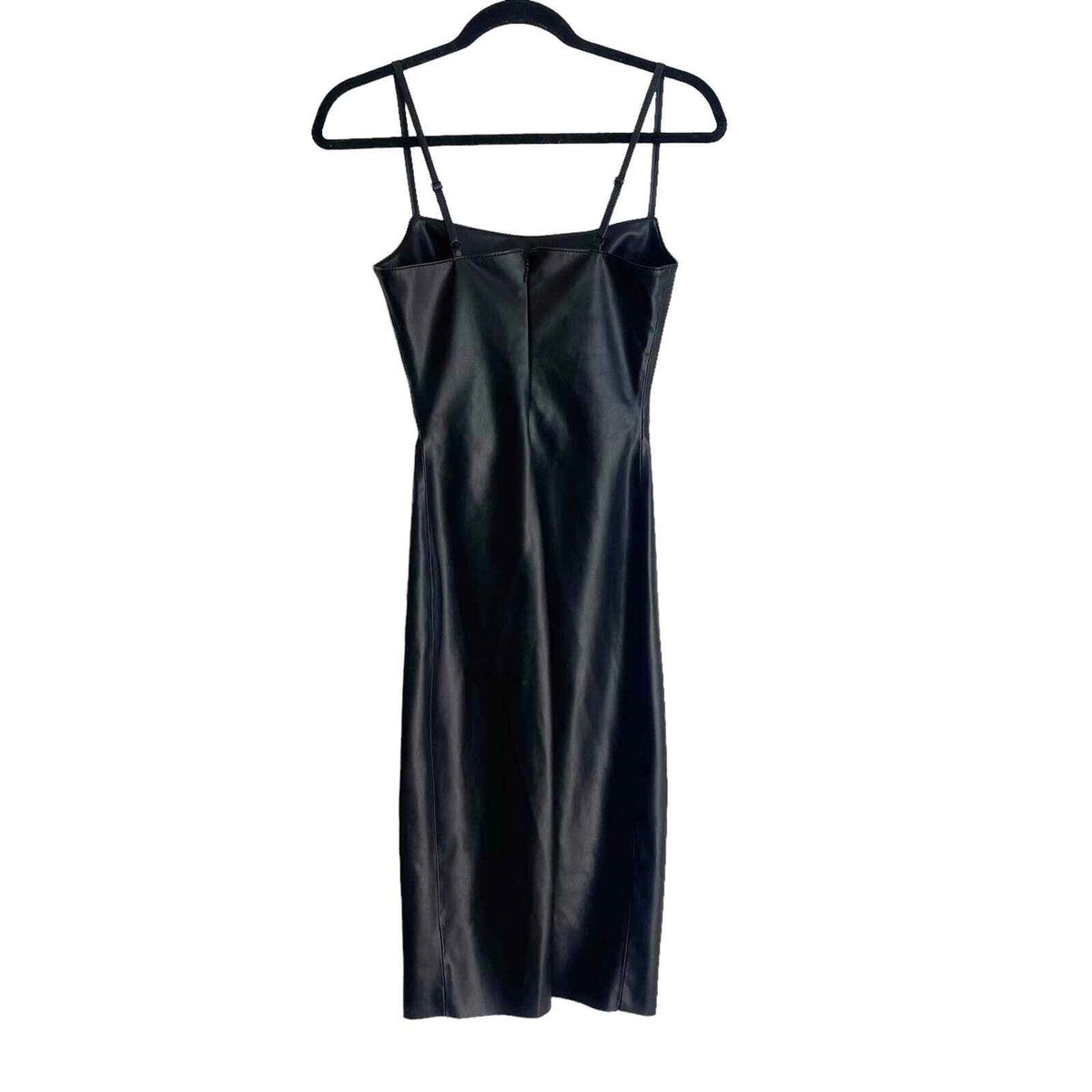 leather detail dress Girls Leather Vegan Dresses main image 1