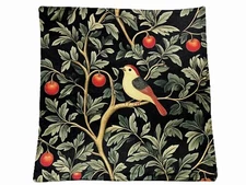 William Morris Abstract Floral Bird Design Throw Pillow Cover Home Decor  18”