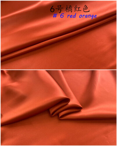 1 MeterX1.14 Meter Soft Silk Charmeuse Fabric Evening Dress Mulberry Silk Satin - Bild 12 von 43
