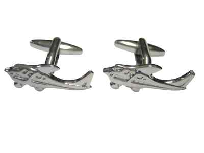 4-PCS Cessna AIRCRAFT Cufflinks Pilot Students  Aviation Dad Wedding IN GIFT BAG