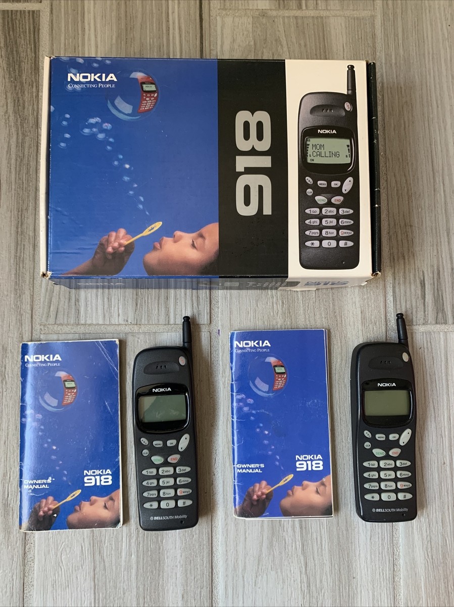 Vintage Nokia NHA-5NA Model 918+ Cell Phones. Quantity 2. Original