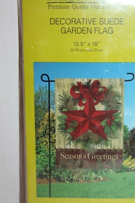 Meadow Creek Decorative Outdoor Holiday Garden Flag Christmas Season's Greetings