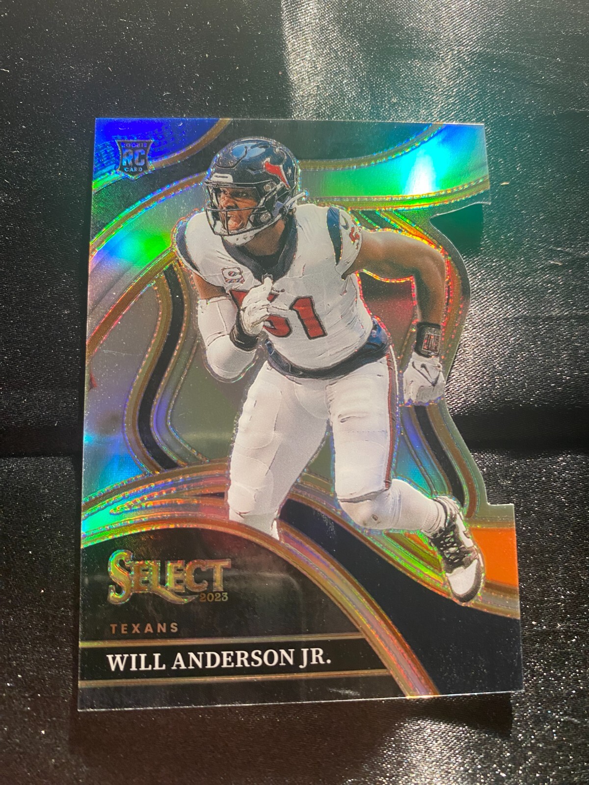 2023 Select Will Anderson Jr Club Level Blue & Orange Prizm Die-Cut #207 /35 RC