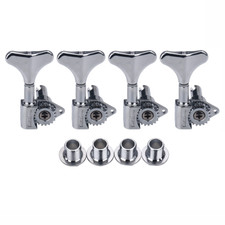 4 Right Vintage Bass Tuning Pegs Tnuers Machine Heads Wilkinson WJB-750 Chrome