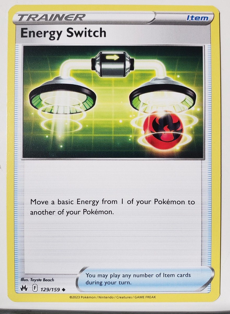 Energy Switch 129/159 NM / M - Crown Zenith Pokemon Card - $2