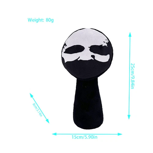9.8" Horror Game Sprunki Plush Cartoon Soft Stuffed Pillow Dolls For Kid Toys - Picture 22 of 45