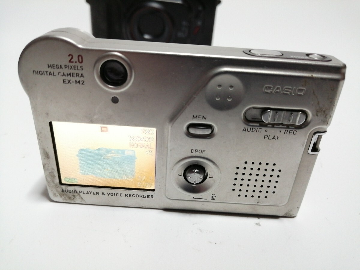 CASIO EXILIM EX-M2 Digital Compact Camera Silver Used from CASIO EXILIM EX-M2 Digital Compact Camera Silver Used from