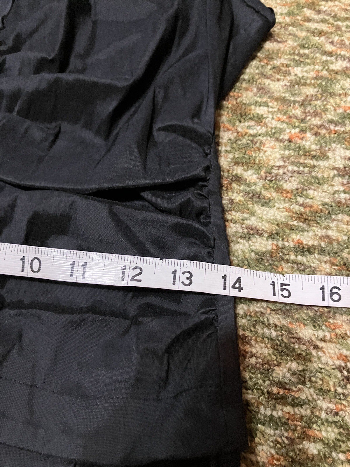 Vtg TADASHI Collection Solid Black Sleeveless Col… - image 4