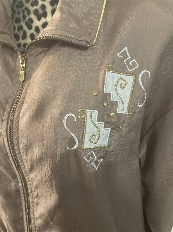 Traje Pantalones Erin London Pequeño Grande L Beige Tostado Ultra Ligero Cómodo Pull On Foto 2 de 4