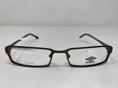 Umbro U864 BRN 52-18-140 Brown Metal Full Rim Eyeglasses Frame JX72