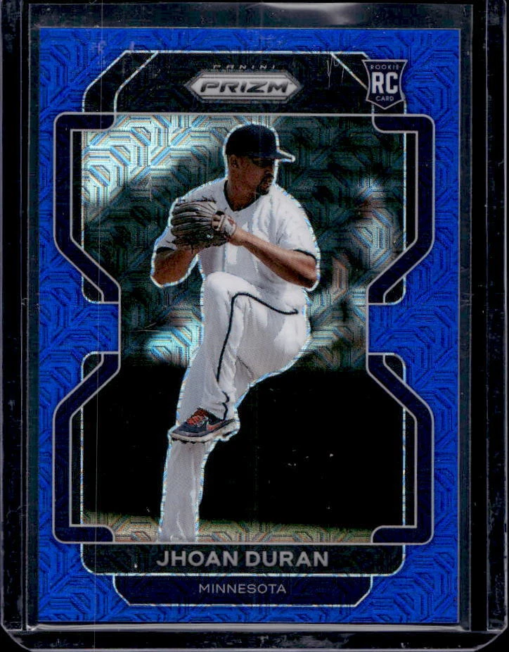 2022 Prizm Jhoan Duran Blue Mojo Prizm Rookie Card RC #108/199 Twins