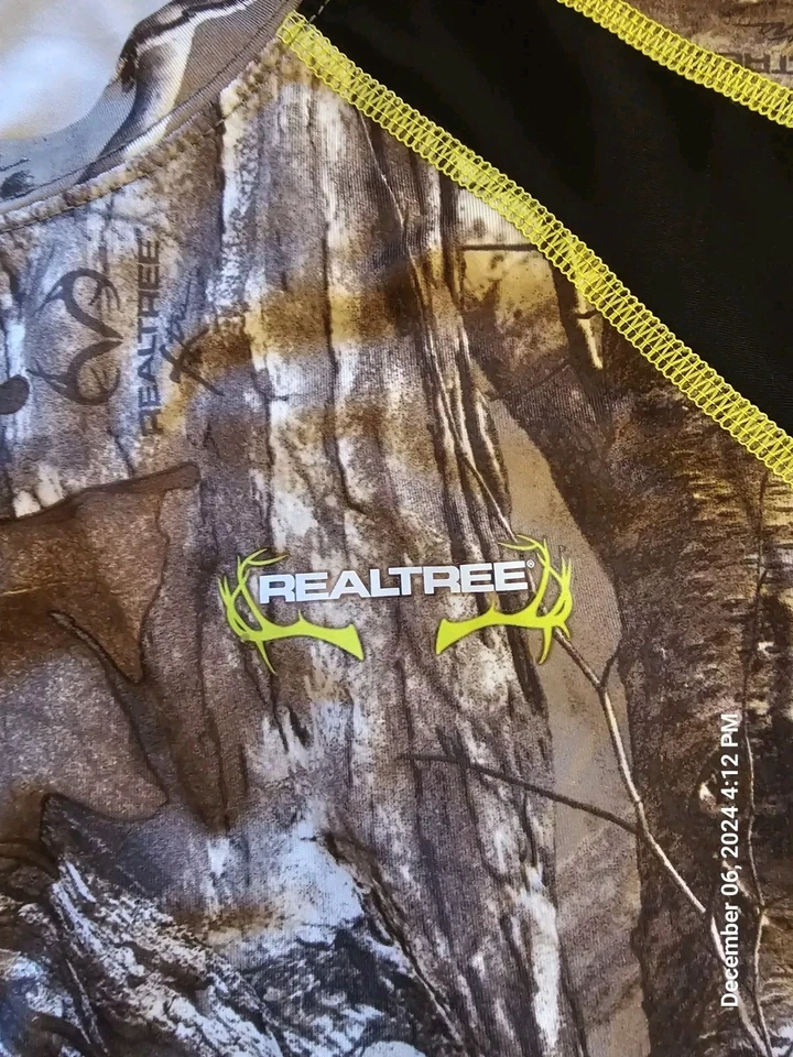 Camisa Realtree Camuflada Jóvenes Niños 2XL Manga Corta Foto 3 de 4