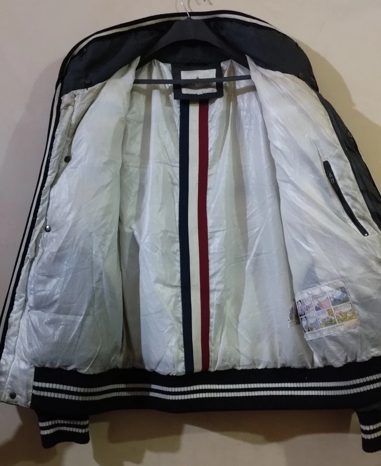 Vintage Moncler Puffer Down Jacket Black & Grey Size Medium - Limited Edition - Image 4 of 4