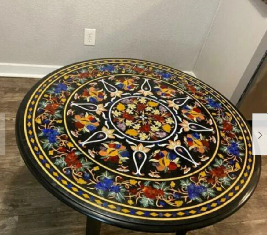 30 Marble Inlay table Top pietra Dura Home garden antique coffee Decor fi