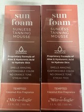 2 Mixologie Sun Foam Sunless Tanning Mousse 3.3 Fl Oz Sealed