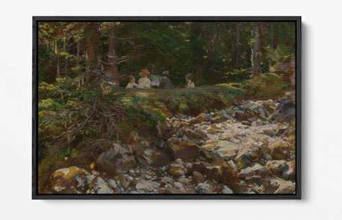 JOHN SINGER SARGENT, MASTER UND SEIN SCHÜLER-FLOATER-EFFEKT GERAHMTER LEINWANDKUNSTDRUCK - Bild 5 von 12